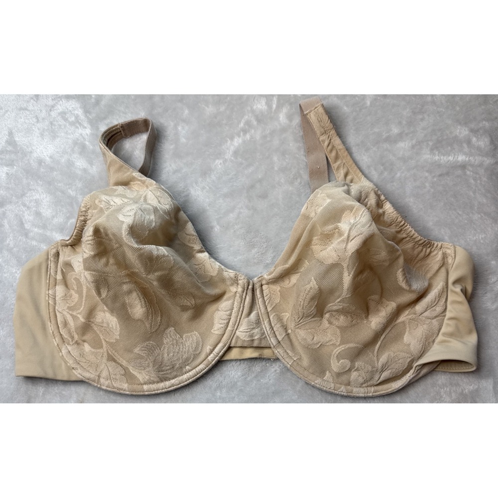 Olga Todays Tapestry Underwire Minimizer Bra 35109 Jacquard Nude 42D